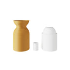 E27-Lampenfassungs-Set aus recyceltem Kunststoff mit 3D-Drucker – Ocker – Ansicht 2