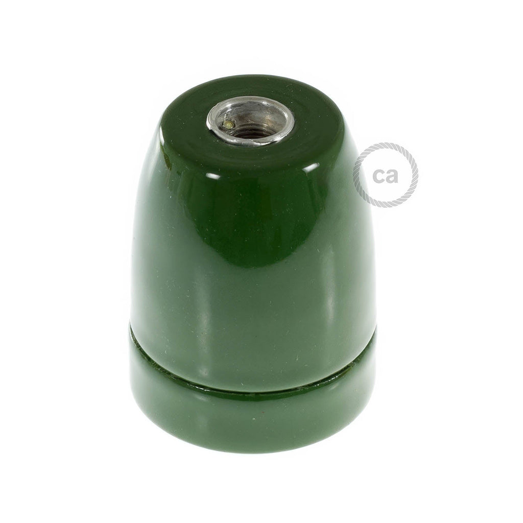 Lampenfassungen E27 Set aus Porzellan - Grün – Ansicht 3