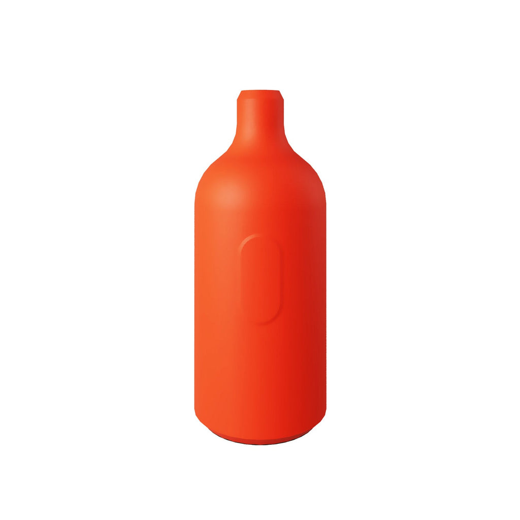 E27 Lampenfassung-Kit aus Silikon mit verstecktem Schalter und Kabelzugentlastung – Orange – Ansicht 3