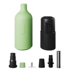 E27 Lampenfassung-Kit aus Silikon mit verdecktem Schalter und Zugentlastung – Wiesengrün – Ansicht 2