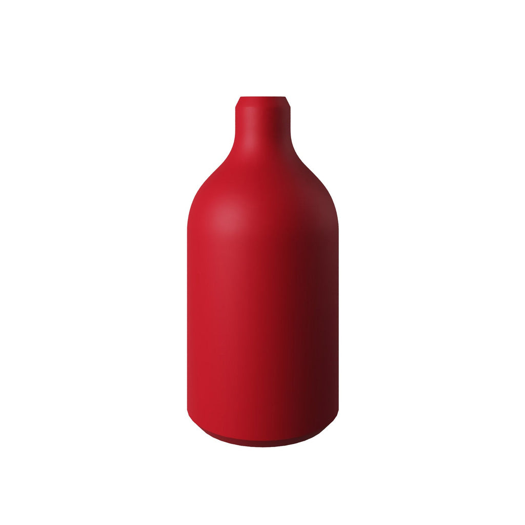 E27 Lampenfassung-Kit aus Silikon mit versteckter Zugentlastung – Rot – Ansicht 3