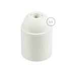 E27 Lampenfassung-Set aus Thermoplast - Weiß