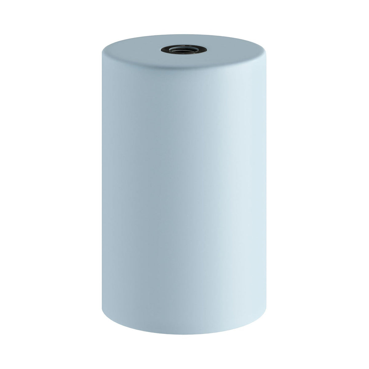 E27 Lampenfassungs-Set Pastell aus Metall mit verstecktem Kabelzugentlaster – Zuckerblau – Ansicht 3
