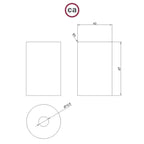 E27 Lampenfassungs-Set Pastell aus Metall mit verstecktem Kabelzugentlaster – Zuckerblau – Ansicht 4