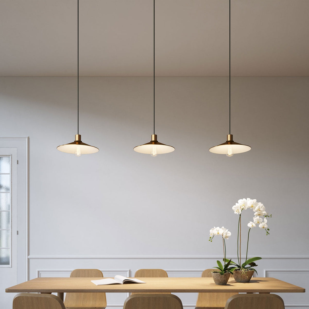 E27-Fassungs-Kit, halbgewindet aus Metall mit verdeckter Zugentlastung – Satin-Bronze – Ansicht 3