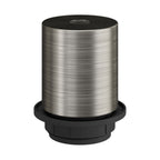 Halbgewindetes E27-Lampenfassungs-Kit aus Metall mit verdecktem Kabelstopper – Satiniertes Titan – Ansicht 4
