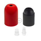 E27 Halbschalen-Fassungs-Kit aus Metall – Rot – Ansicht 2