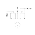 Kit Lampenfassungen esse14 für Pendelleuchten mit S14d-Fassung - Effekt Brown Marble – Ansicht 7