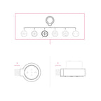 Italienische Bipasso-Steckdose 10/16A für Wandmontage mit Porzellan-Basis für Creative-Tubes – Weiß – Ansicht 7