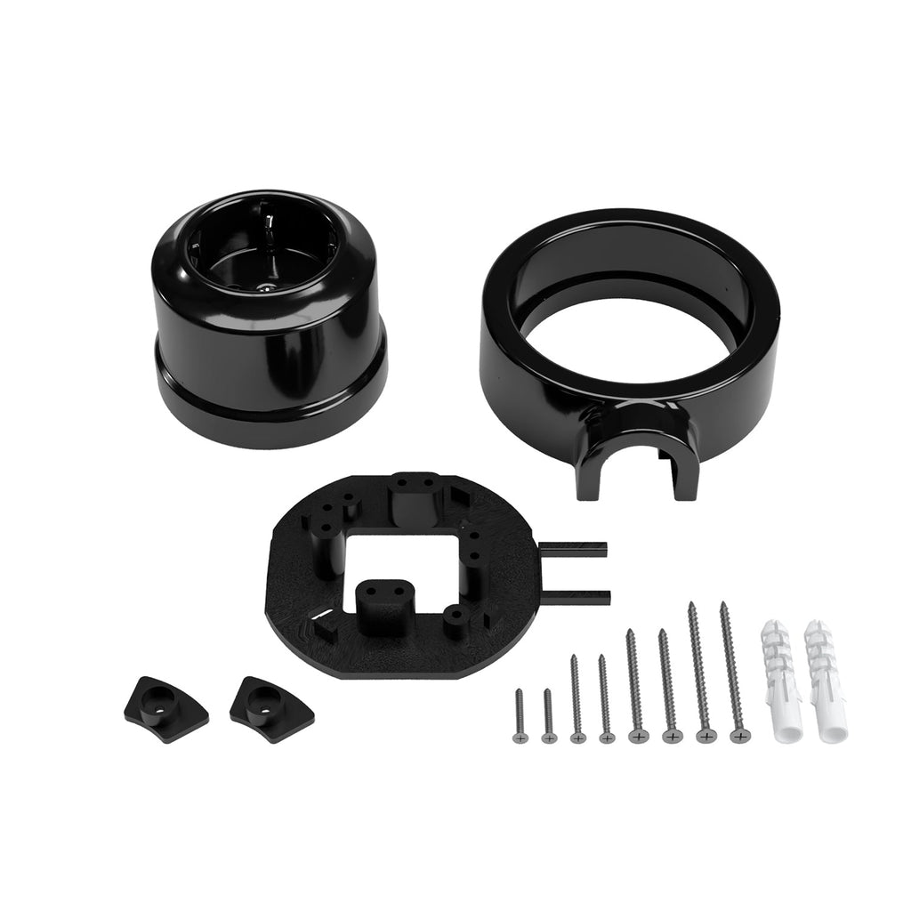 Wand-Schuko-Steckdosen-Set für Creative-Tubes aus Porzellan – Schwarz – Ansicht 3