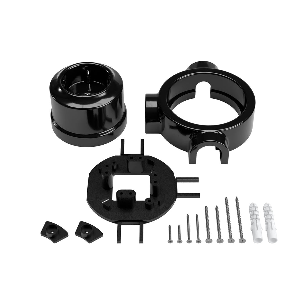 Wand-Schuko-Steckdosen-Set für Creative-Tubes aus Porzellan – Schwarz – Ansicht 24