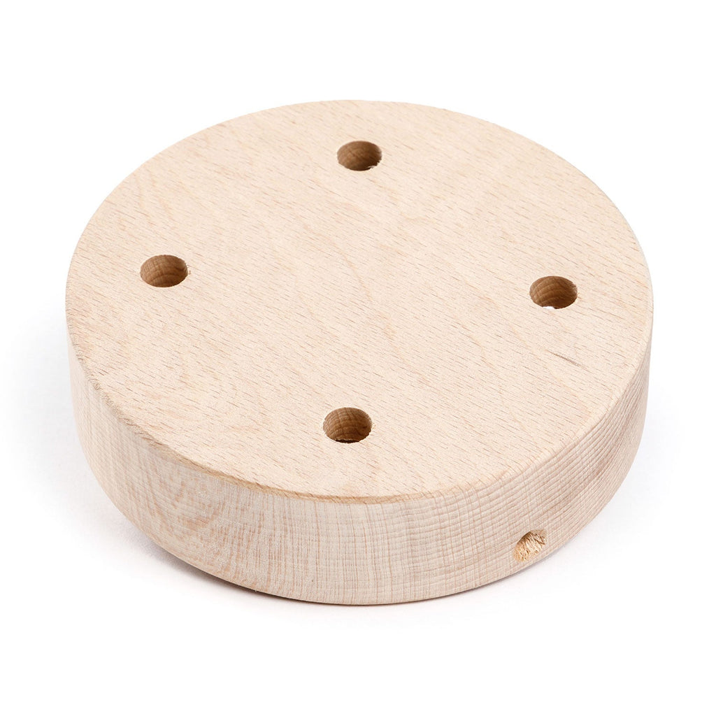 Zylinderförmiges Holzbaldachin-Kit mit 4 Löchern – Natur – Ansicht 2