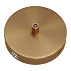 Zylindrisches Baldachin-Kit aus Metall mit 1 mittigem und 2 seitlichen Löchern – Gebürstete Bronze – Ansicht 7