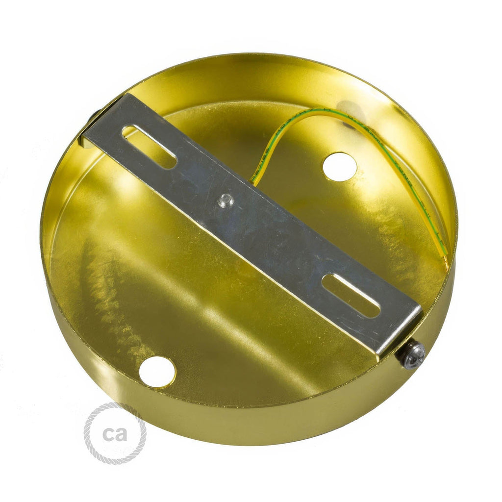 Set für zylindrischen Baldachin aus Metall mit 2 Löchern – Satinbronze – Ansicht 4