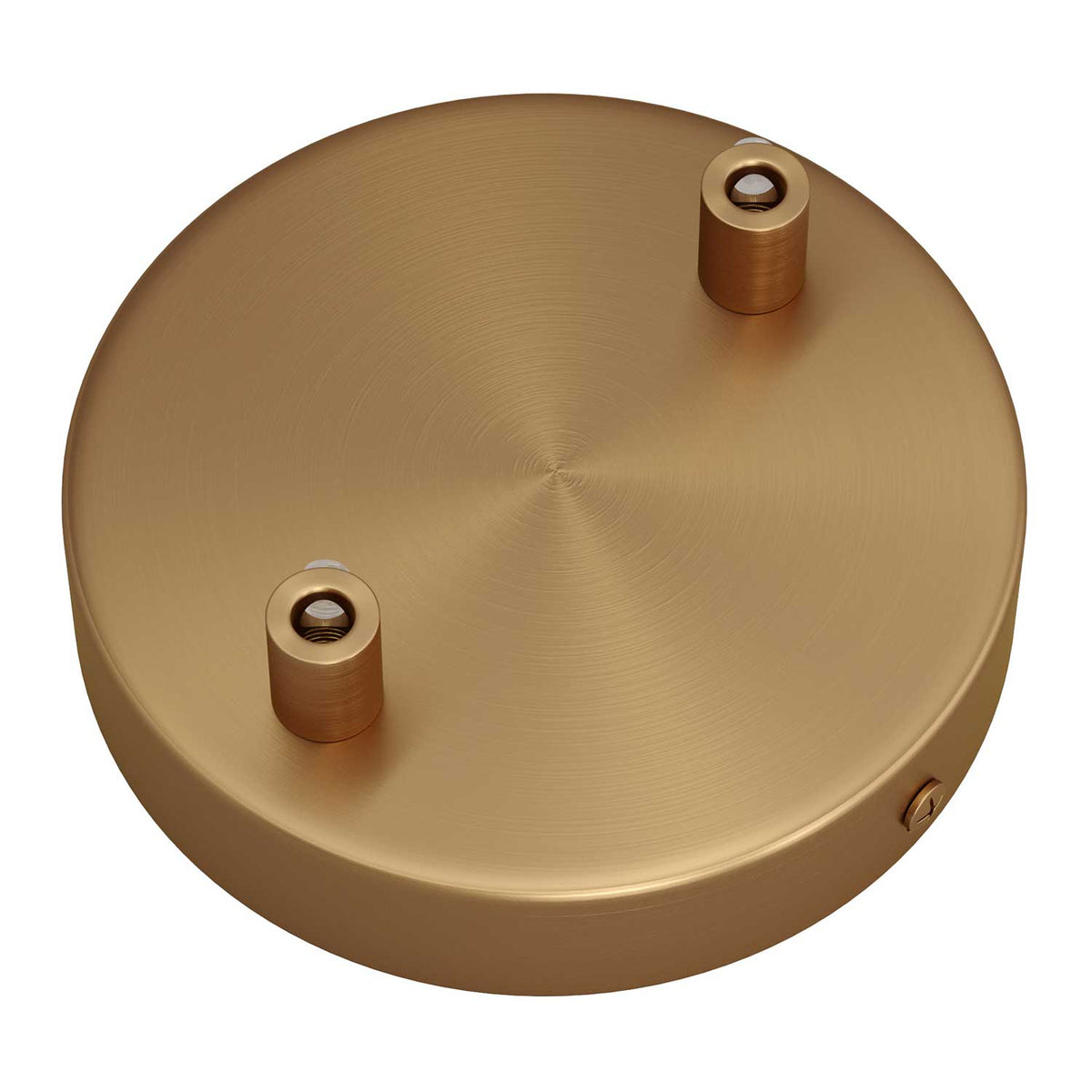 Set für zylindrischen Baldachin aus Metall mit 2 Löchern – Satinbronze – Ansicht 7