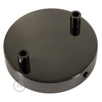 Zylindrischer Metallbaldachin-Kit mit 2 Löchern – Perlschwarz – Ansicht 7