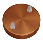 Zylindrisches Metall-Baldachin-Kit mit 2 Öffnungen – Satin-Kupfer – Ansicht 2