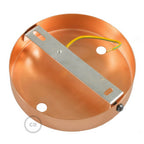 Zylindrisches Metall-Baldachin-Kit mit 2 Öffnungen – Satin-Kupfer – Ansicht 4