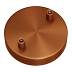Zylindrisches Metall-Baldachin-Kit mit 2 Öffnungen – Satin-Kupfer – Ansicht 7