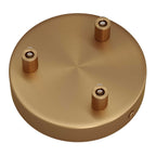 Zylindrisches Baldachin-Kit aus Metall mit 3 Löchern – Gebürstetes Bronze – Ansicht 7