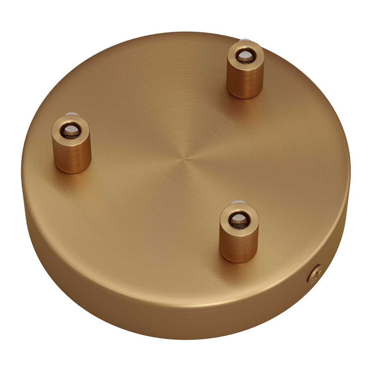 Zylindrisches Baldachin-Kit aus Metall mit 3 Löchern – Gebürstetes Bronze – Ansicht 7