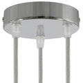 Kit Metall-Zylinderbaldachin mit 3 Löchern – Chrom
