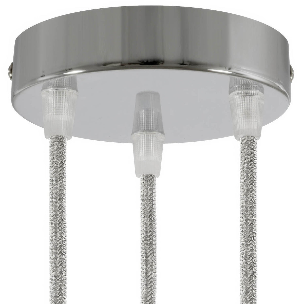 Kit Metall-Zylinderbaldachin mit 3 Löchern – Chrom