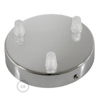 Kit Metall-Zylinderbaldachin mit 3 Löchern – Chrom – Ansicht 2