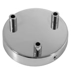 Kit Metall-Zylinderbaldachin mit 3 Löchern – Chrom – Ansicht 7