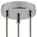 Kit Metall-Zylinderbaldachin mit 3 Löchern – Chrom – Ansicht 6
