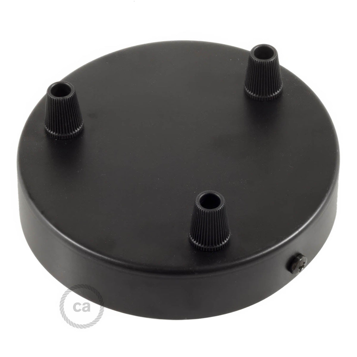 Zylindrisches Metall-Baldachin-Kit mit 3 Löchern – Schwarz – Ansicht 2