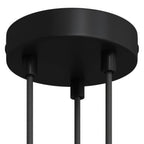 Zylindrisches Metall-Baldachin-Kit mit 3 Löchern – Schwarz – Ansicht 6