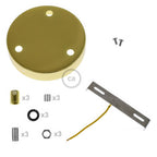 Zylindrisches Metallbaldachin-Kit mit 3 Löchern – Messing – Ansicht 8