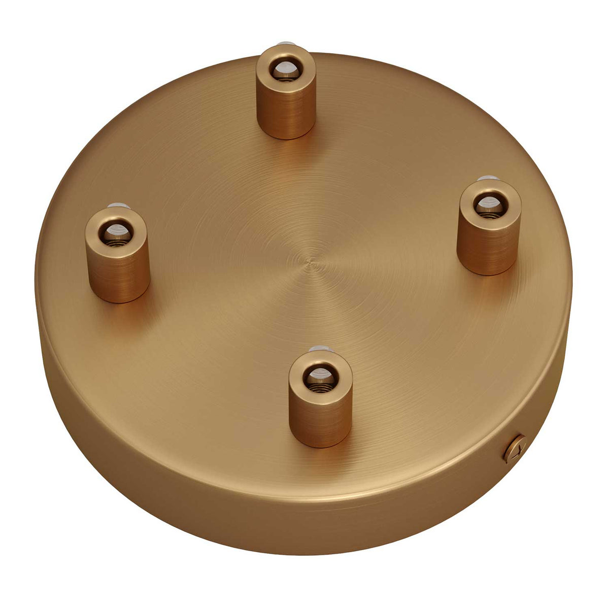 Zylindrischer 4-fach Baldachin aus Metall – Gebürstetes Bronze – Ansicht 7