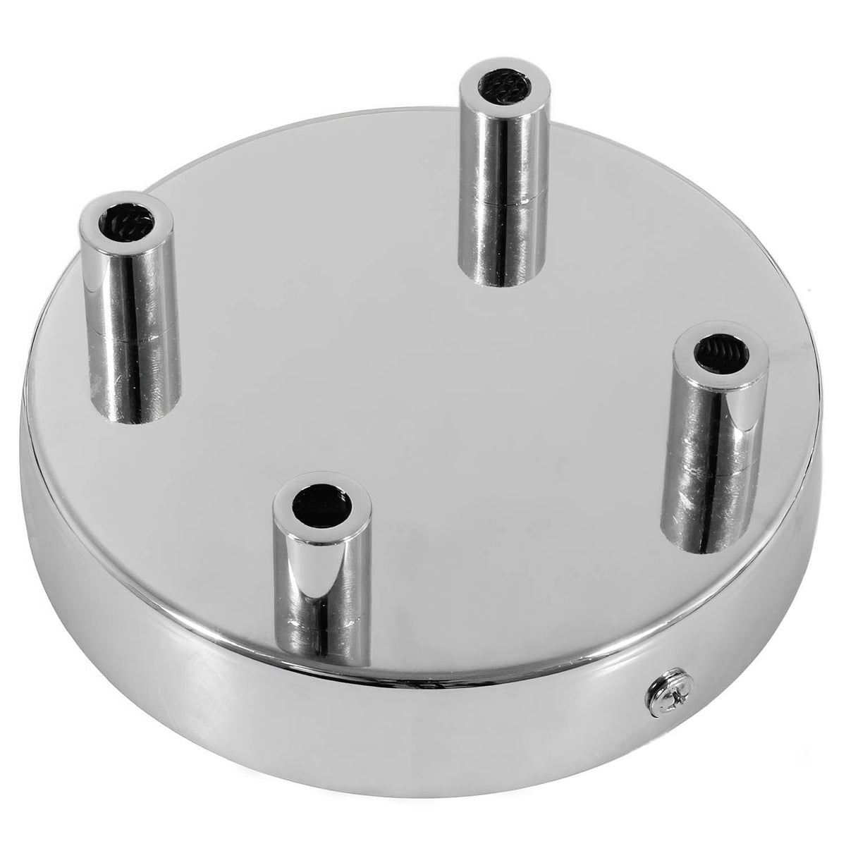 Zylindrisches Metall-Baldachin-Set mit 4 Bohrungen – Chrom – Ansicht 7