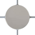 Zylinderförmiges Baldachin-Kit aus Metall mit 4 seitlichen Öffnungen (Verteilerdose) – Chrom