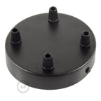 Zylindrisches Baldachin-Set aus Metall mit 4 Löchern – Schwarz – Ansicht 2