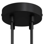 Zylindrisches Baldachin-Set aus Metall mit 4 Löchern – Schwarz – Ansicht 6