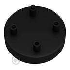 Zylindrisches Baldachin-Set aus Metall mit 4 Löchern – Schwarz – Ansicht 7