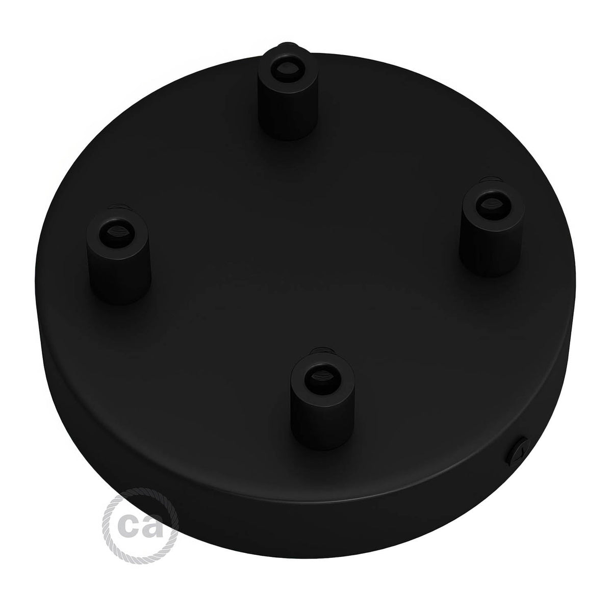 Zylindrisches Baldachin-Set aus Metall mit 4 Löchern – Schwarz – Ansicht 7