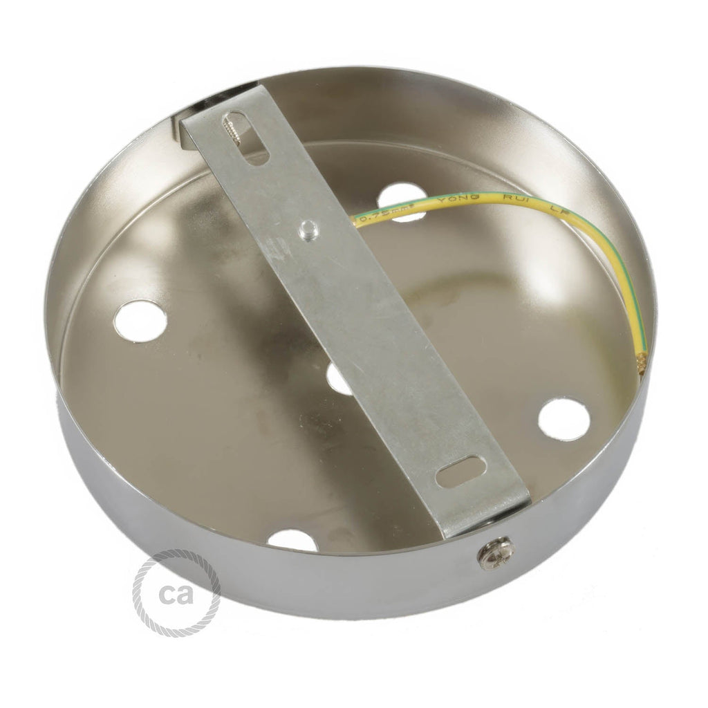 Zylindrisches Metall-Baldachin-Kit mit 5 Löchern - Chrom – Ansicht 4