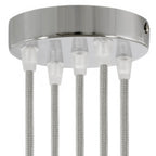 Zylindrisches Metall-Baldachin-Kit mit 5 Löchern - Chrom