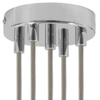 Zylindrisches Metall-Baldachin-Kit mit 5 Löchern - Chrom – Ansicht 6