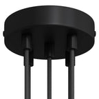 Zylindrisches Rosetten-Kit aus Metall mit 5 Löchern – Schwarz – Ansicht 6