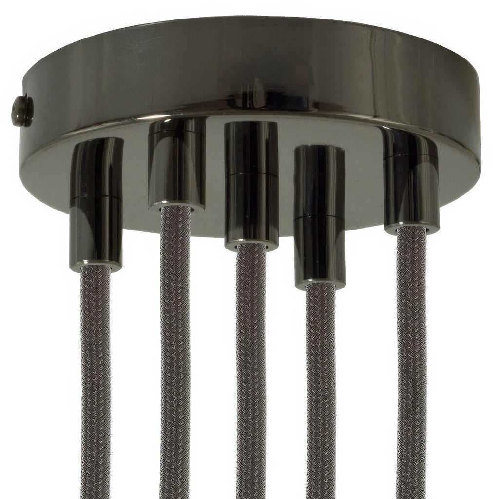 Metall-Zylinderrosetten-Kit mit 5 Löchern – Schwarzperle – Ansicht 6