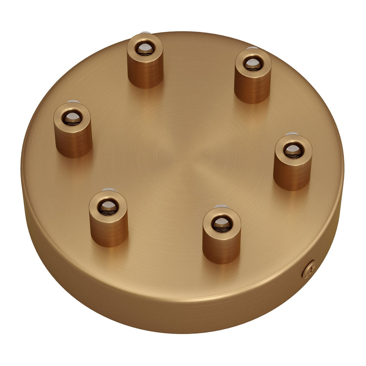 Zylindrischer Metallbaldachin-Set mit 6 Löchern – Satiniertes Bronze – Ansicht 6