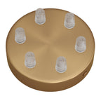 Zylindrischer Metallbaldachin-Set mit 6 Löchern – Satiniertes Bronze – Ansicht 2