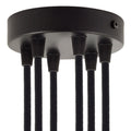 Zylindrischer Baldachin Metall-Kit mit 6 Löchern – Schwarz