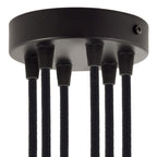 Zylindrischer Baldachin Metall-Kit mit 6 Löchern – Schwarz