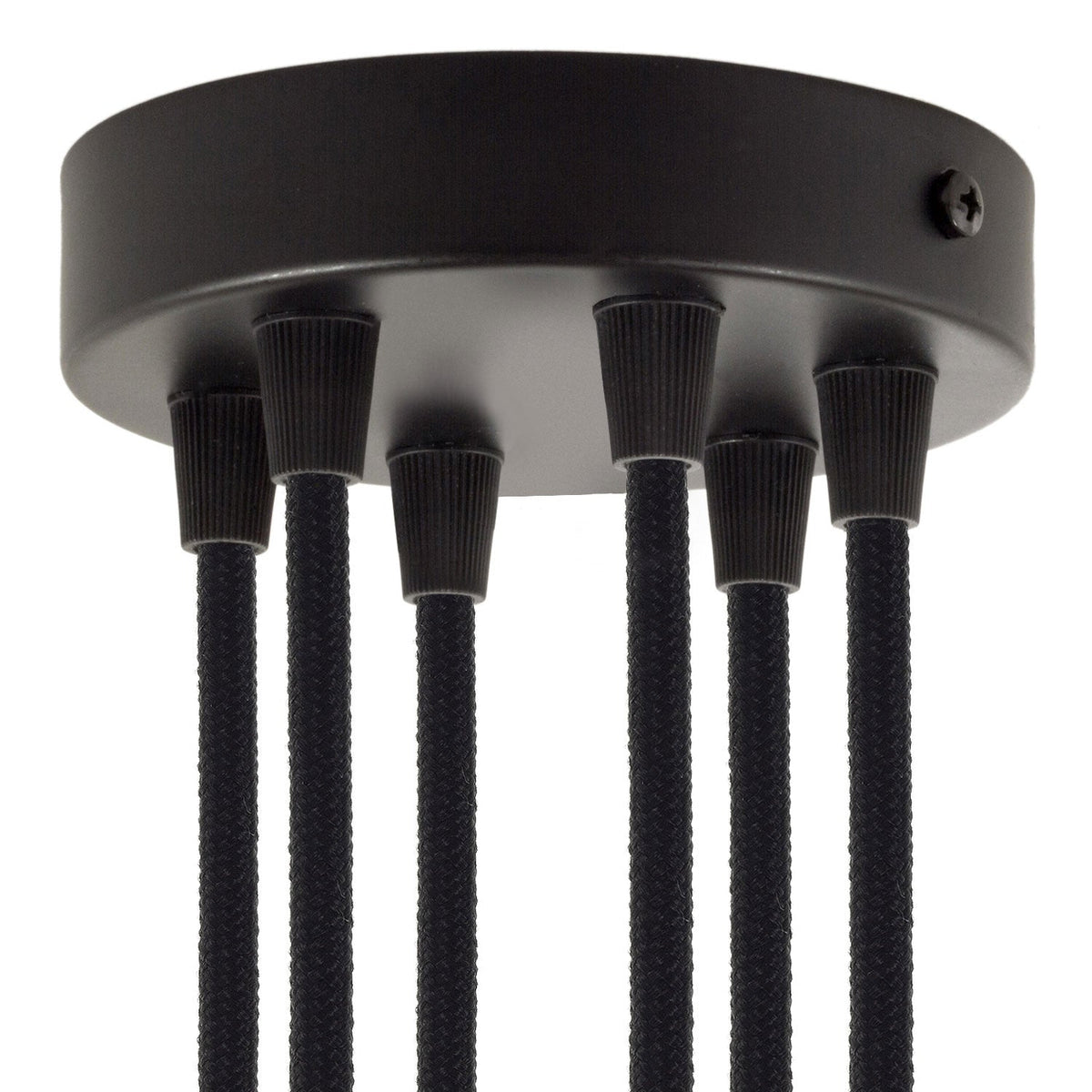 Zylindrischer Baldachin Metall-Kit mit 6 Löchern – Schwarz